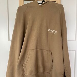 Tan Essentials Hoodie M Medium